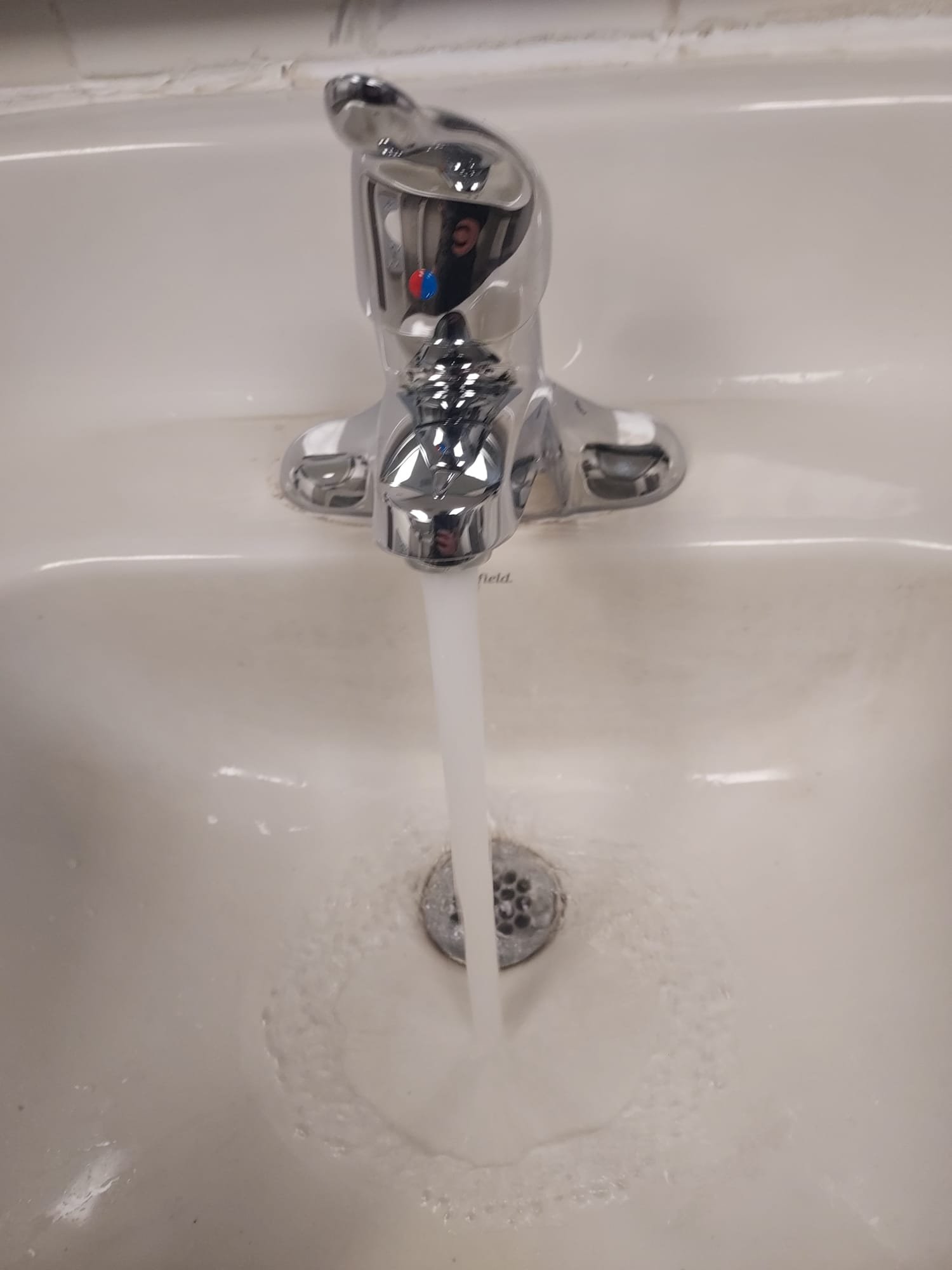 Faucet Replacement in Women's Bathroom